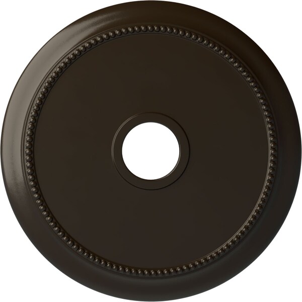 Ekena Millwork Crendon Ceiling Medallion (Fits Canopies up to 4 3/8"), 24 1/8"OD x 4 3/8"ID x 2 1/4"P, Stone Hearth CM24CRSHF - main